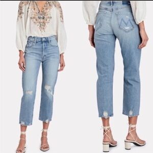 MOTHER Superior Tomcat Jeans Size 31 The Confession HighRise Distressed